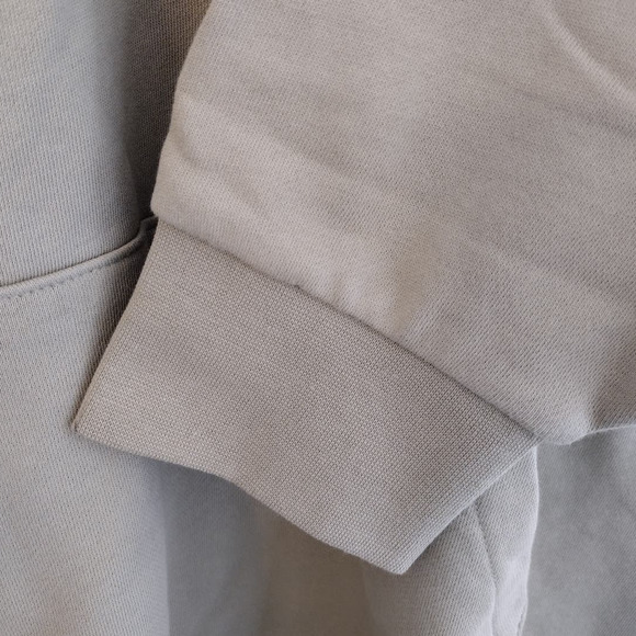 Fear of God | Oversized Green Essentials 77 3/4 Sleeve French Terry Hoodie - Picture 4 of 15